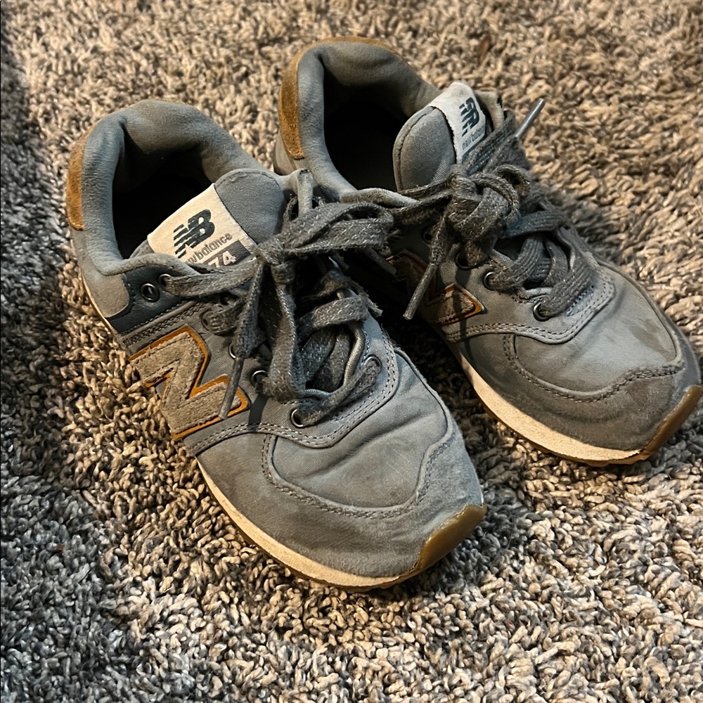 New Balance Gray and Brown Sneakers